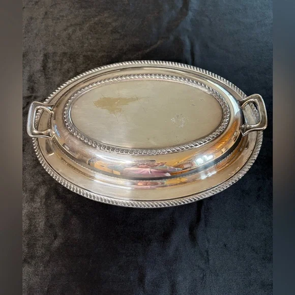 Poole Silver Plated Serving Dish - Picture 2 of 9